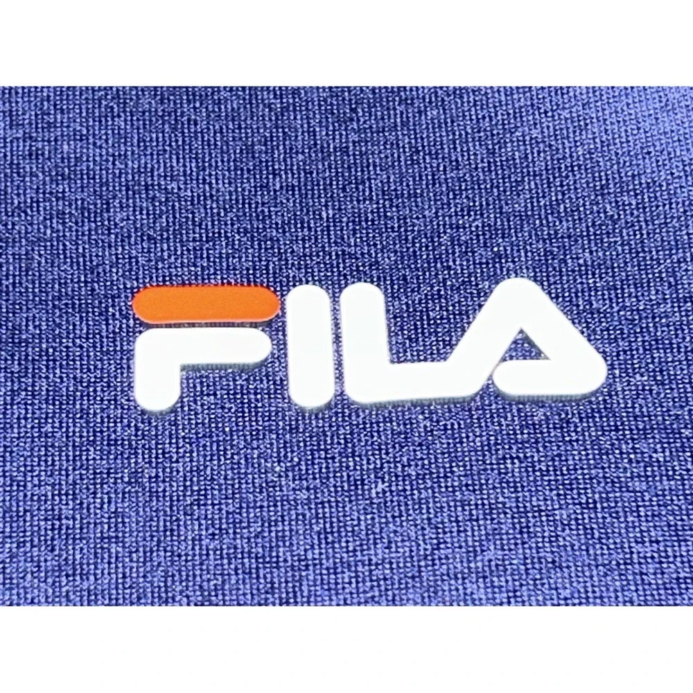 FILA Pullover Drawstring Hoddie Navy Blue Men's Large